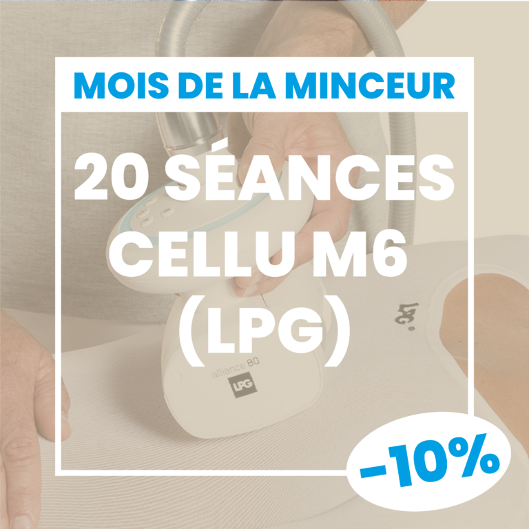 20 séances cellu M6 (LPG) – Promo (-10%)